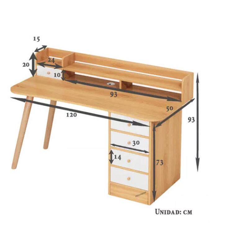 书桌北欧租房家用卧室学生单人写字办公桌子简易简约带抽屉电脑桌