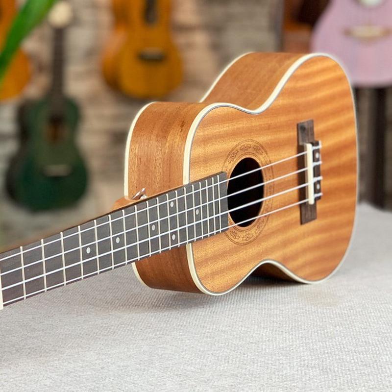 尤克里里23寸沙比利包边无乌克丽丽ukulele标小四弦吉他