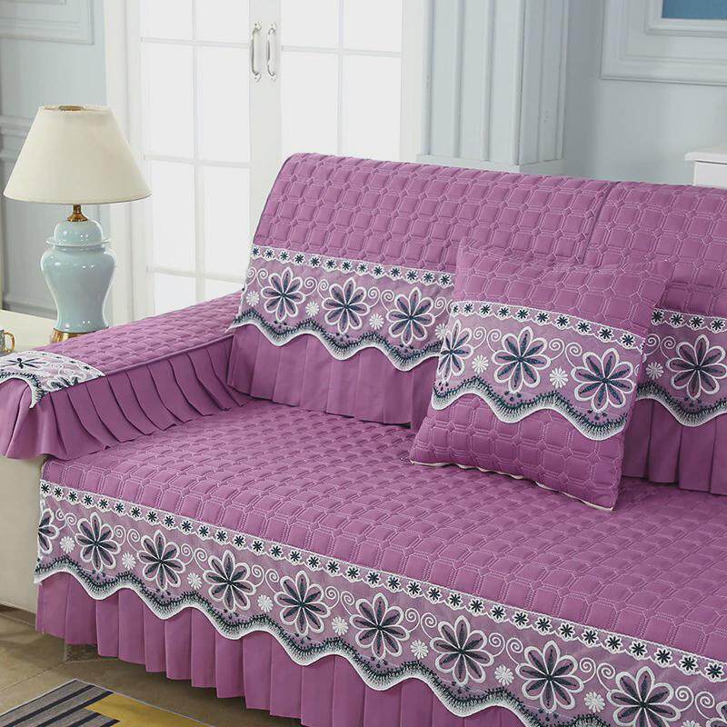 简约防滑沙发垫四季通用折叠沙发床套罩直排单人三人沙发盖布坐垫