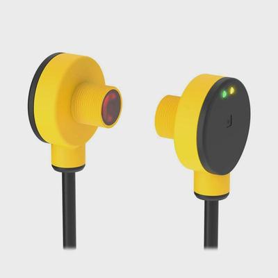 替邦纳漫反射对射镜反射圆柱型光电开关红外光m18圆柱形光电传感