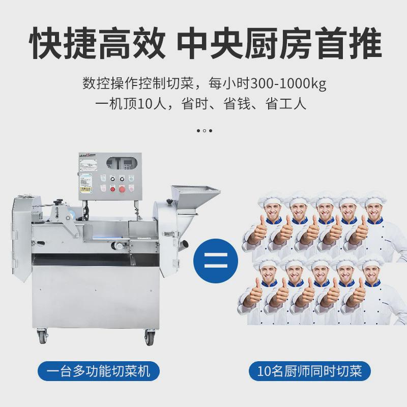 学校食堂切菜机商用电动厨房蔬菜切丝片丁段器多功能双头切菜机
