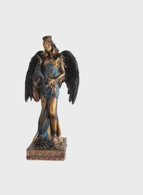 普吕茨希腊财富女神树脂工艺雕像礼品收银台办公室桌面装饰摆件