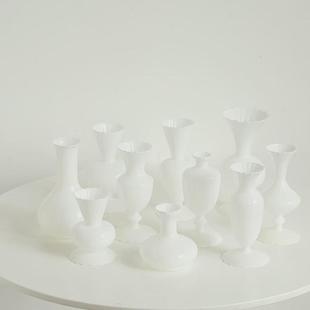 水培ins时尚 桌面摆件批 花瓶洛可可小花瓶玻璃插花养花瓶迷你新款