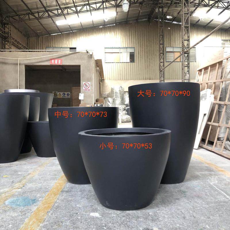 组合大花器商场厂家户外花钵落地大号创意景观美陈玻璃钢花盆花坛