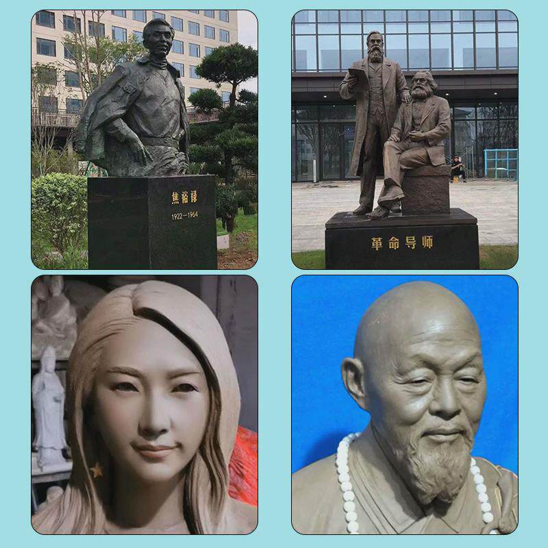 铸铜雕塑人物名人肖像广场校园人物玻璃钢仿铜雕塑户外园林景观