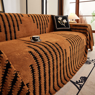 沙发巾全盖爆舒棉绒沙发垫秋季款加厚款轻奢高级感沙发盖罩