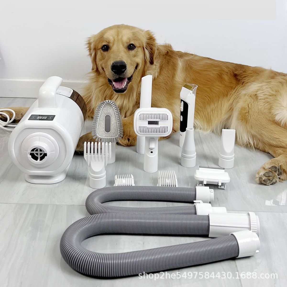 乐哈宠物理毛器大型犬家用大功率吹风狗狗吹毛吹水机吸毛快速