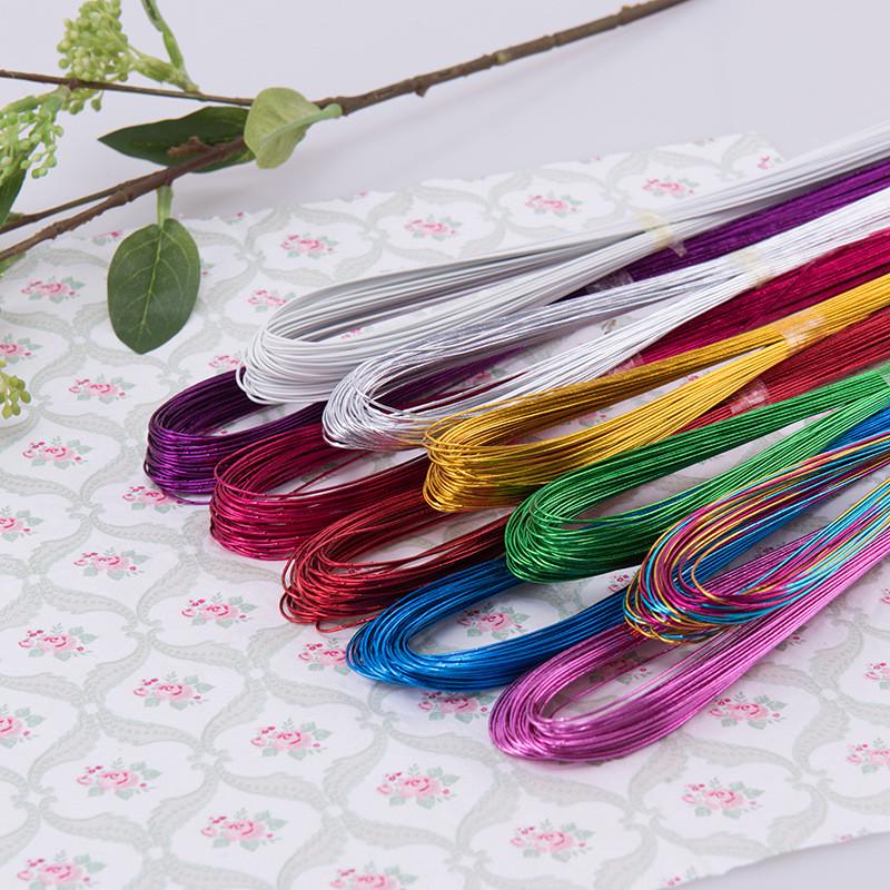 28号直径0.35mm铁丝铁丝铁丝丝网花水晶花材料彩色diy