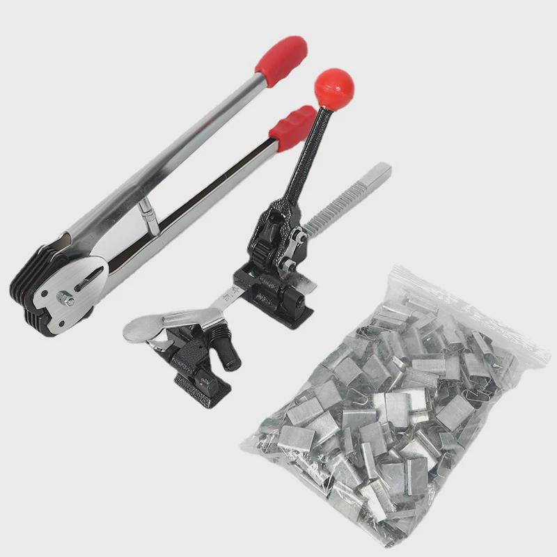 厂家直供打包带捆扎机手动pp带打包机打包打包钳拉紧器一套机pp带