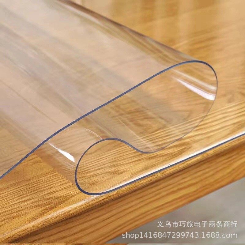 pvc软玻璃透明水晶板薄膜餐桌垫防滑软胶塑料板pvc桌布厂家批发