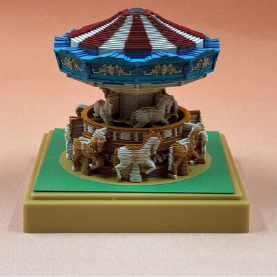 哈利3d立体便签本贴纸年会日历便签纸手撕便利创意雕模型桌面摆件