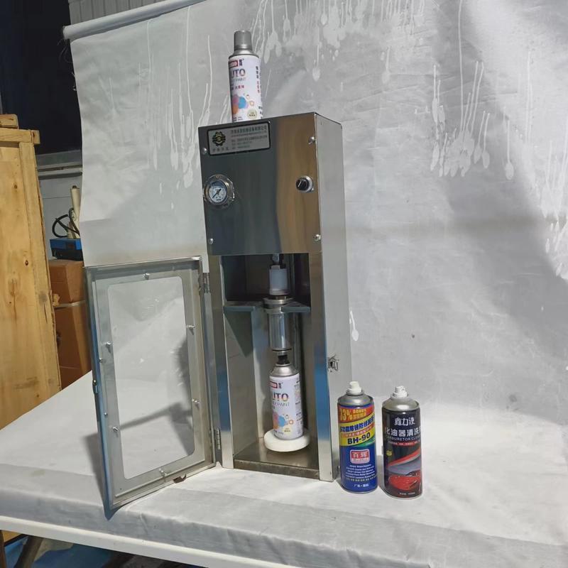 油漆自喷漆半自动灌装机济南沃发手动灌装机气动自喷漆灌装机