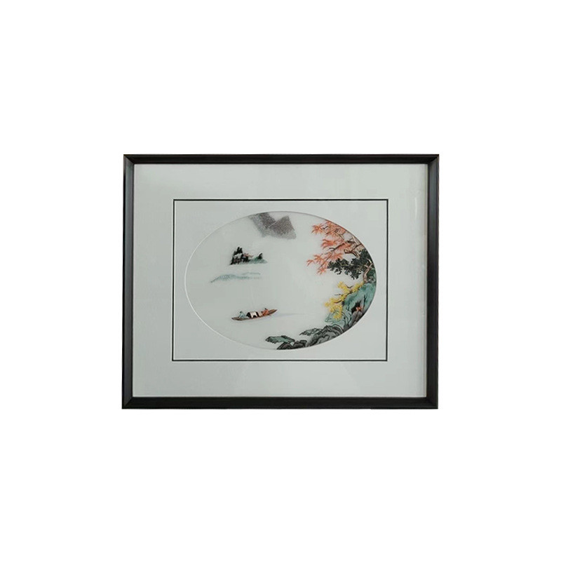电表箱装饰画苏绣中式刺绣图案定制图案卡纸客厅餐厅配电箱装饰图片