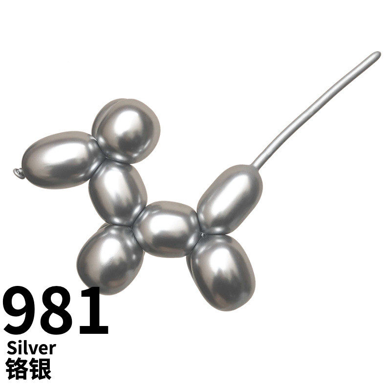 【260长条球/50颗/铬金属色】哥球|Sempertex魔术气球结婚热销