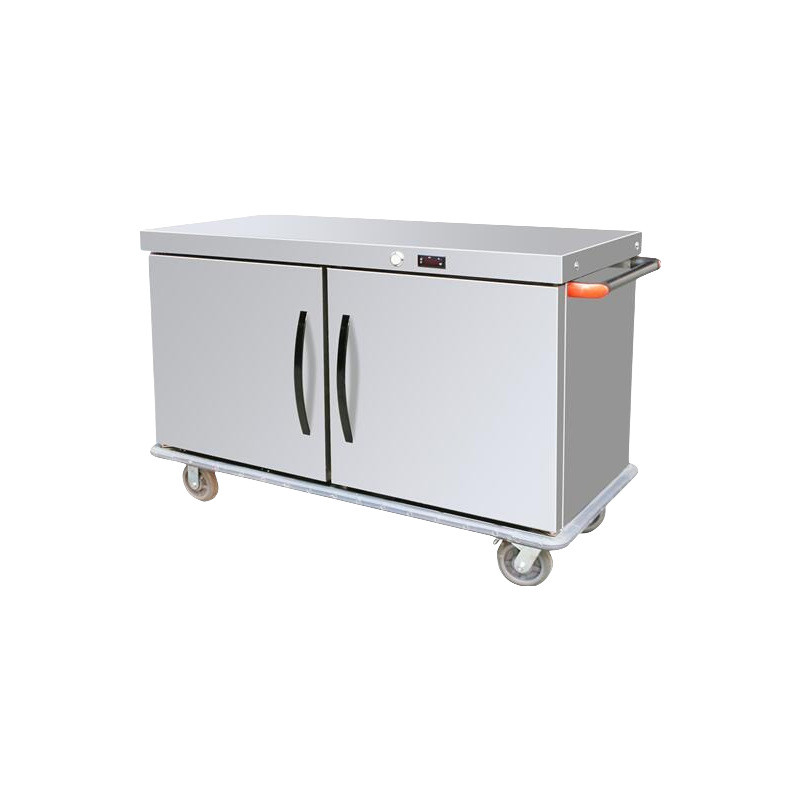 双门宴会保温餐车商用4层保温饭堂餐车送食堂酒店移动保温柜
