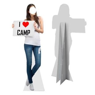 展架人像展示纸板standee活动促销广告牌商场超市纸质人形立牌