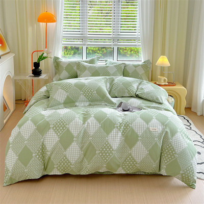 原棉套件四件套全棉印花老粗布单人双人粗布单件床单款床笠款