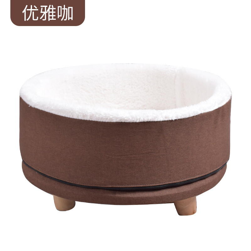 深度睡眠猫窝四季通用猫咪夏季凉窝猫床式小型狗窝猫垫半封闭用品