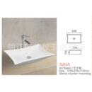 标仪台上盆艺术盆椭圆隐藏直流下水侧洗手盘洁面池陶瓷洗漱台碗盆