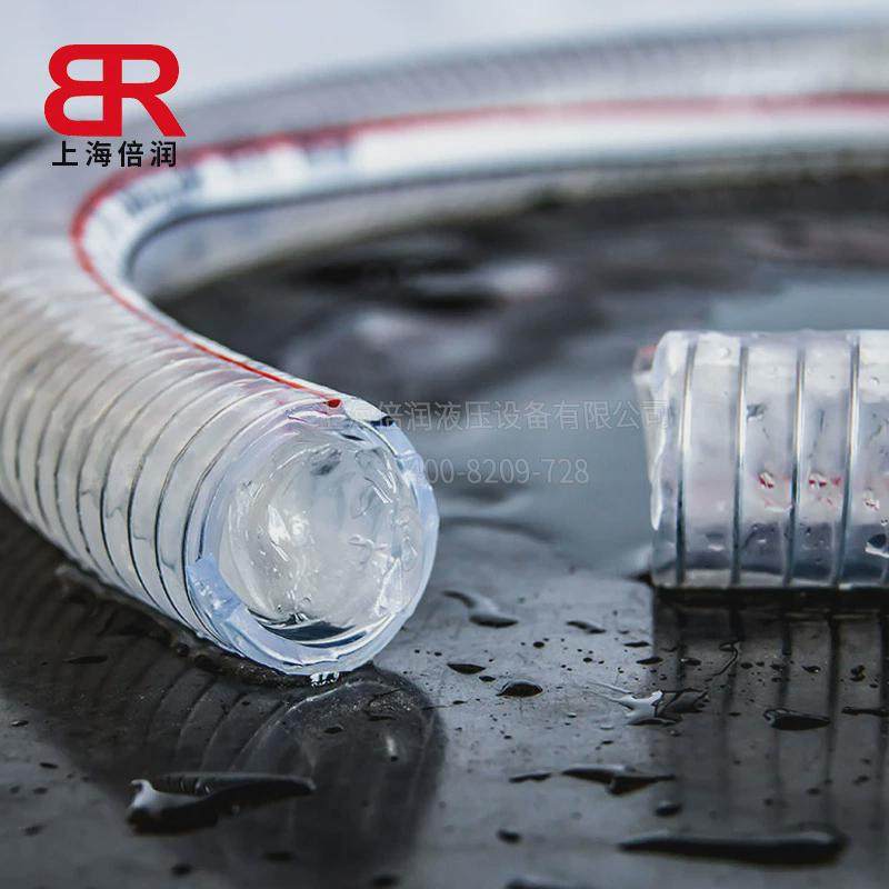 pvc钢丝软管透明抽水管子加厚耐高温塑料管真空螺旋输油管