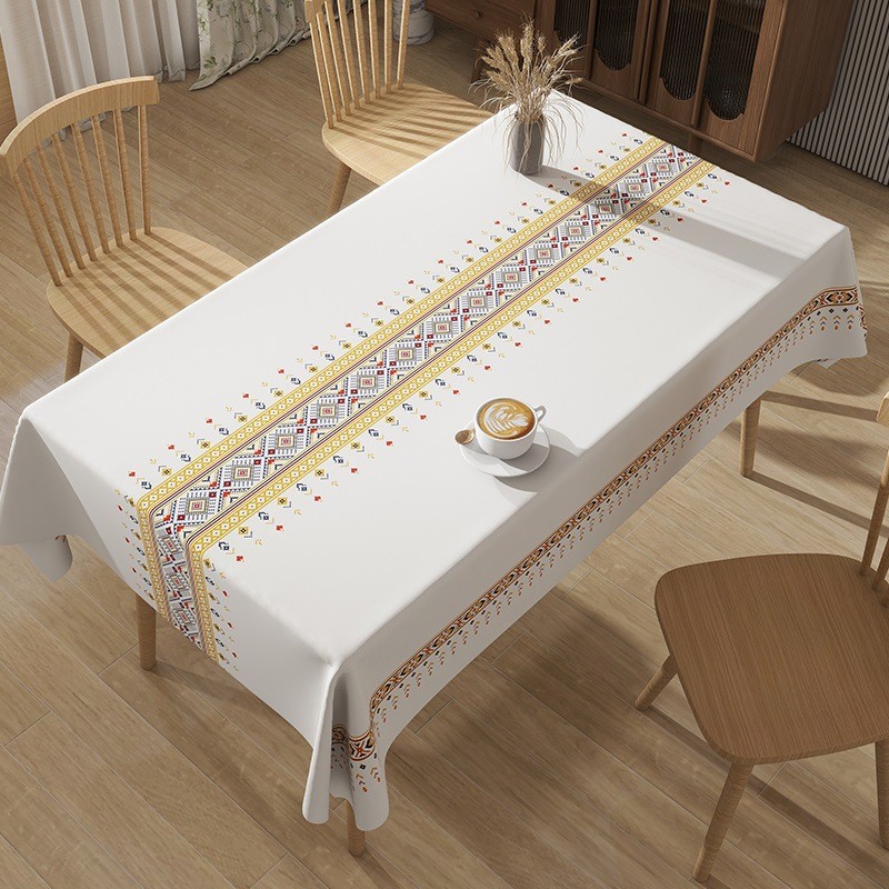 防水防油免洗桌布防烫餐桌桌垫台布家用长方形茶几餐布轻奢高级感
