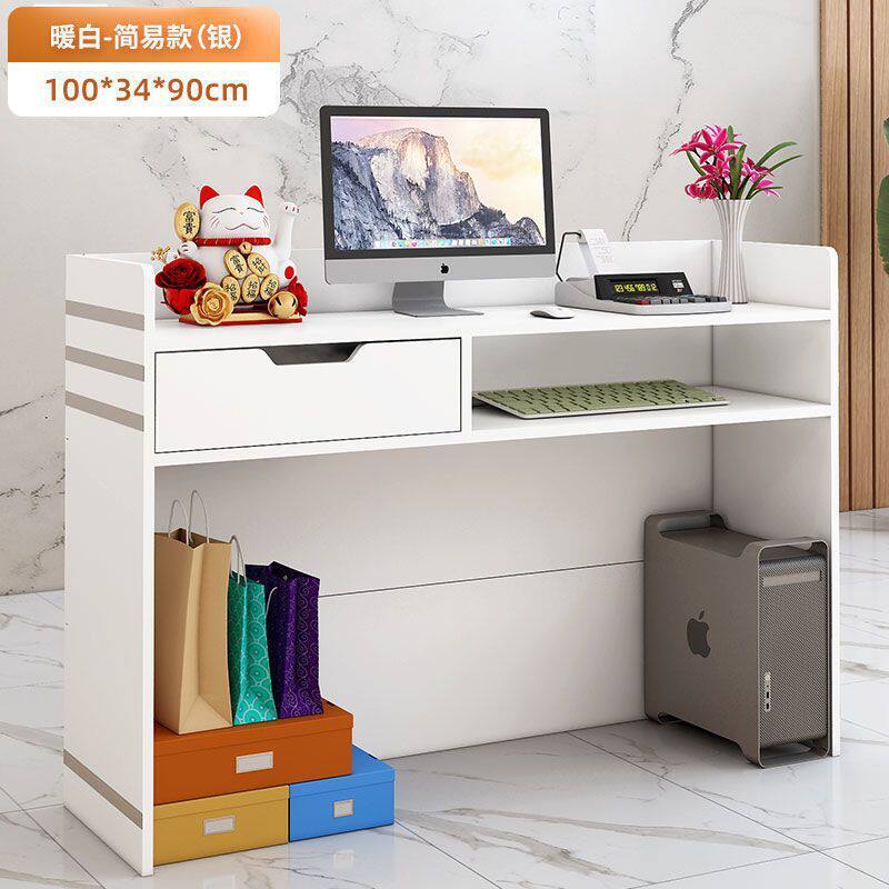 轻奢收银台柜台服装店小型理发店美容美发前台接待台欧式商用吧台