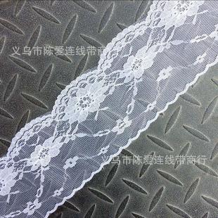 8.5cm黑色花边蕾丝花边无弹蕾丝花边白色花边744宽度9cm