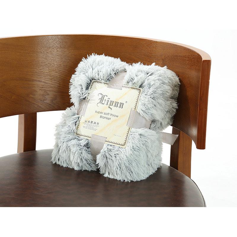 毛毯长毛绒双层毯子水晶绒小毯厂家毛毯批发双色休闲毯子代发