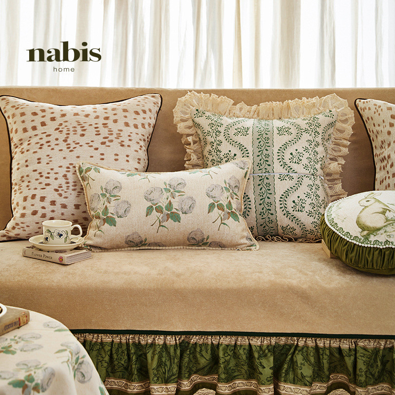 0wyv法式多洛塔抱枕复古英式靠枕氛围感午睡客厅沙发垫腰枕 - 封面