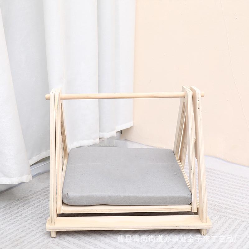 木质宠物秋千实木猫窝家用宠物猫床可拆卸宠物猫吊床悬挂摇摇床