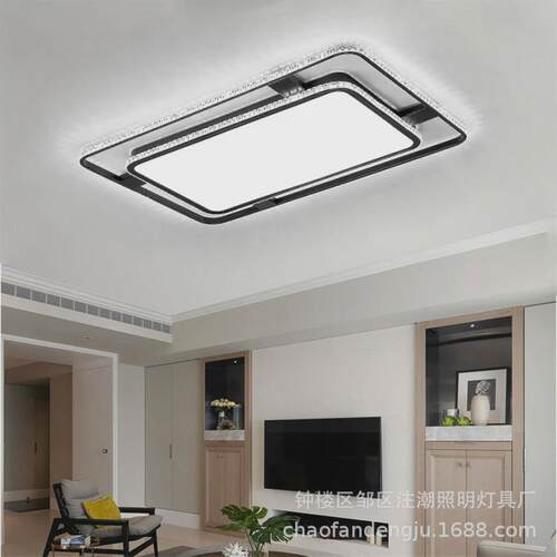 LED吸顶灯简约现代客厅灯长方形卧室餐厅灯书房间家用智能灯具