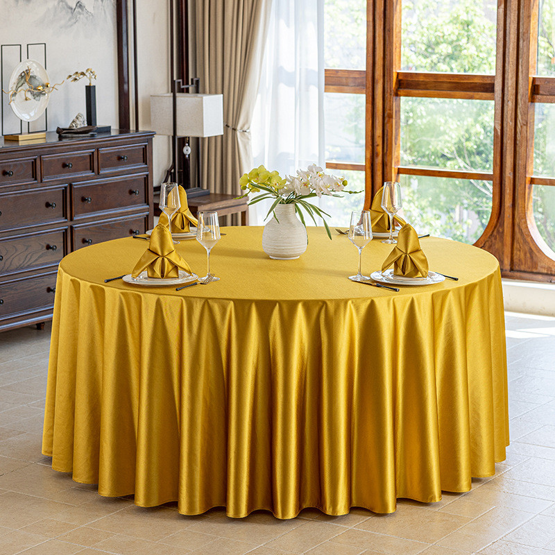 酒店台布宴会餐厅饭店大圆桌圆形桌布圆桌餐桌布现代简约布艺新款