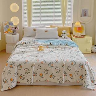 多功能夏凉被包两用款夹棉被套四件套台湾床水洗棉空调被床笠