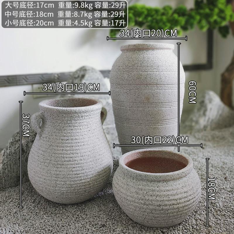 厂家面户外园艺落地花盆工程造景真石直供花器家用白色盆栽花盆