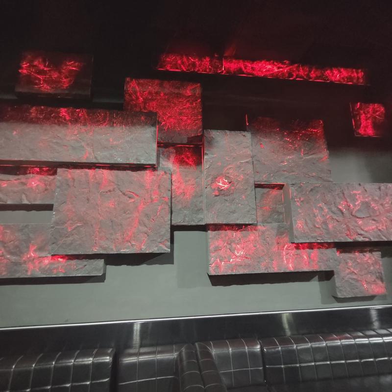 frp火山透光板发光火山岩火星柔性石材板岩透光板透光背景墙材料