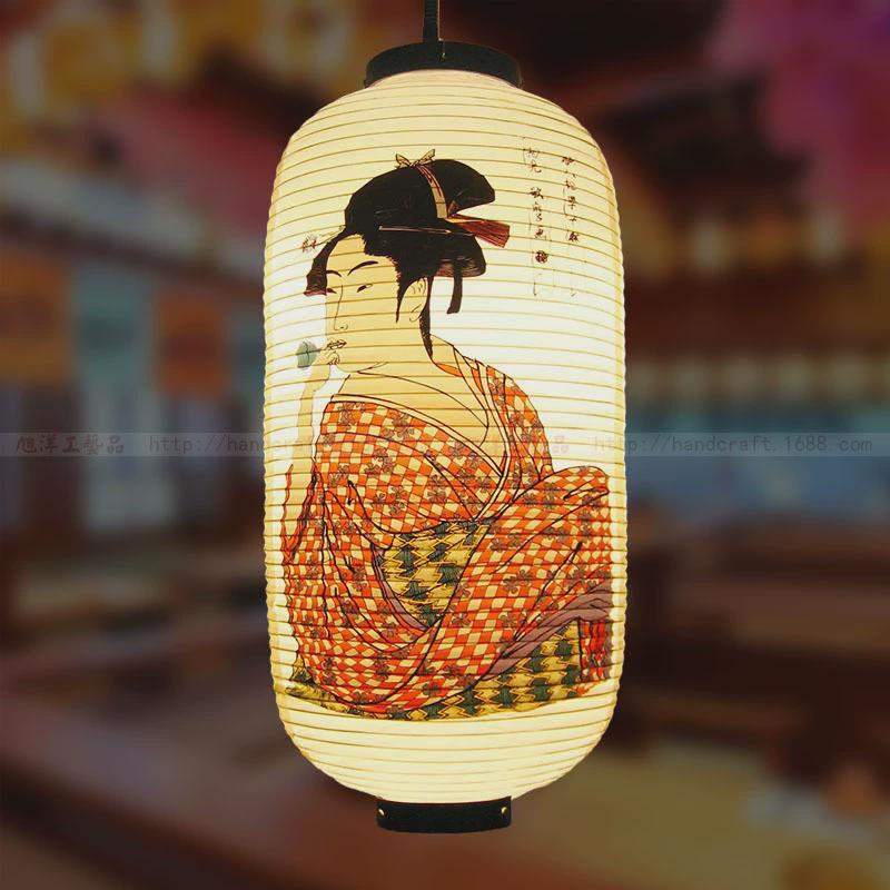 日式pvc户外防水灯笼料理店铺酒屋居餐厅装饰神奈川北海道富士山