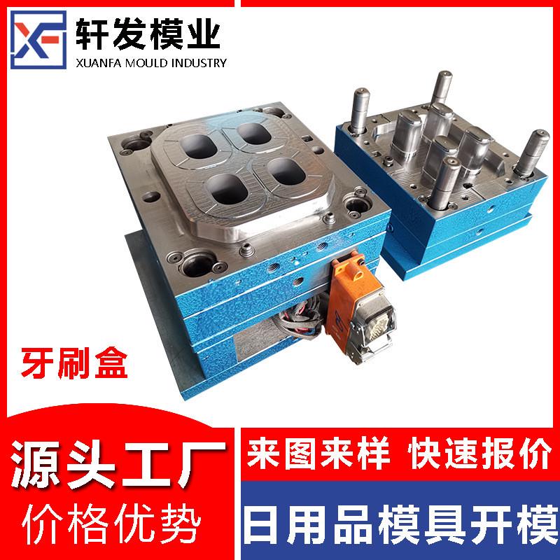 工厂塑料模具黄岩注塑模具制造透明牙刷盒塑胶模开发模具制造厂家