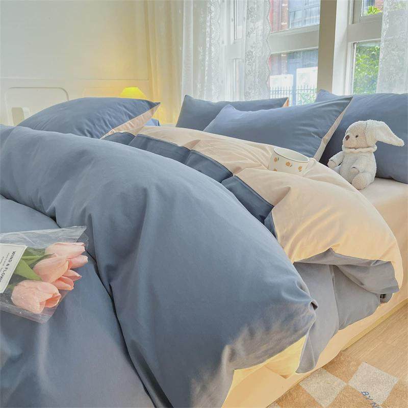 美式秋冬80支长绒棉磨毛四件套全棉被套单品床单床笠纯色四件套,床上用品,床品套件/四件套/多件套,淘宝优惠券,粉丝福利购,淘宝优惠卷