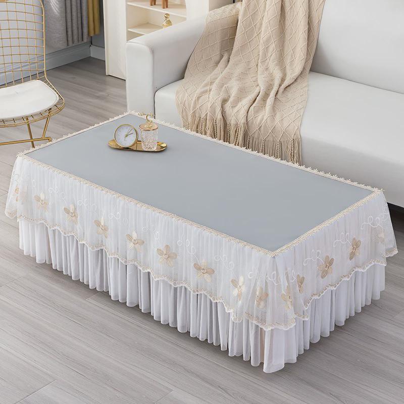 防水防油防尘罩2024新款皮革茶几套罩茶几桌布全包客厅长方形桌布