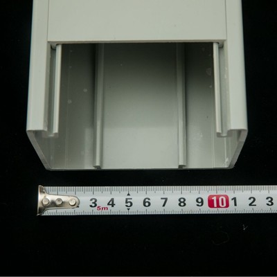 pvc明装塑料线槽110*75方形家装工装走线槽老小区改造多功能线槽