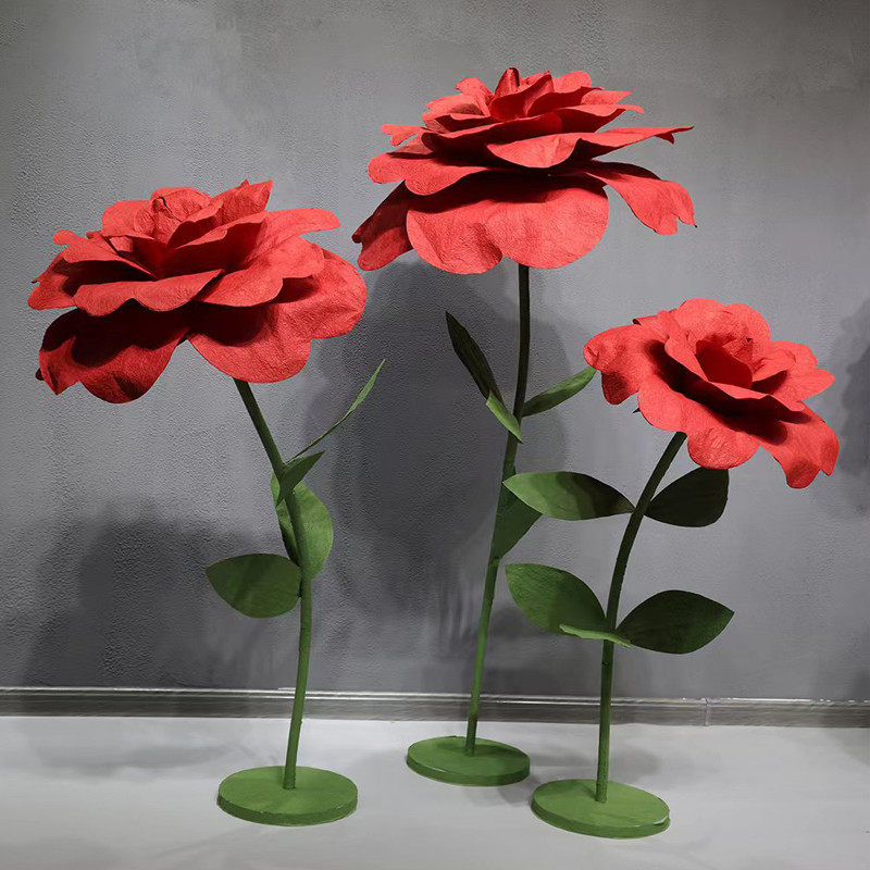 大型玫瑰纸艺花装饰布置婚礼婚庆橱窗商场售楼部道具纸艺红色纸花,节庆用品/礼品,路引,淘宝优惠券,粉丝福利购,淘宝优惠卷