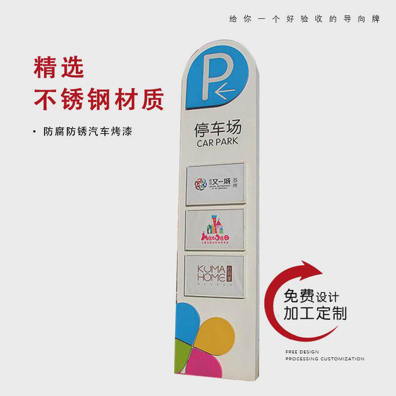 城镇导向牌地产牌平面分布图立式烤漆木质广告公司导视幼儿园雕塑