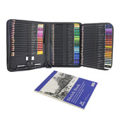 铅笔直销彩色76件工厂套装 彩色油性72色彩铅套彩色绘画铅笔批发