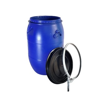 大口化工涂料桶铁箍加固塑胶圆桶多用途运输灌装桶耐用60l助剂桶