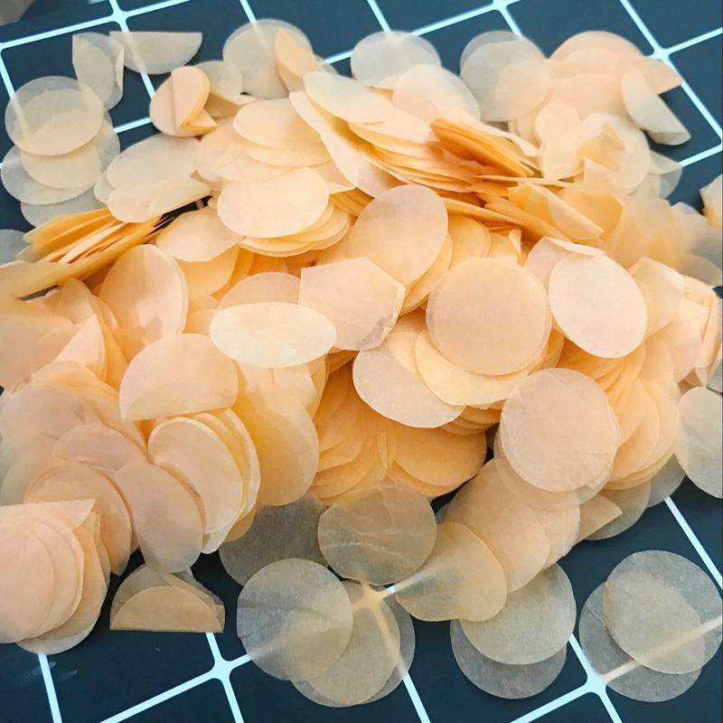 2.5cm圆形爱心纸屑纸片气球波波球填充纸物confetti婚礼抛撒花瓣