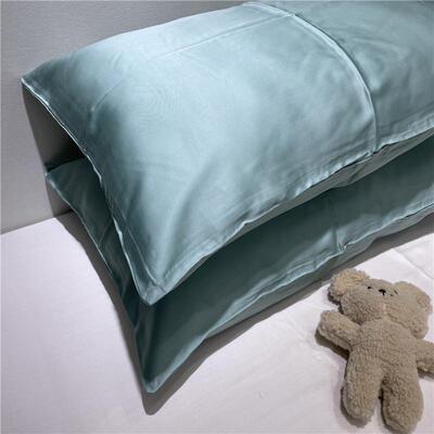 v3fp凉爽100丝滑天丝单人枕套纯色支枕头48*74枕皮宝宝亲肤枕巾不