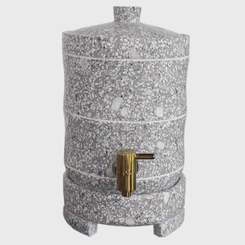 麦饭石水缸水桶天然抽水水罐非紫砂生泉器储水嘴