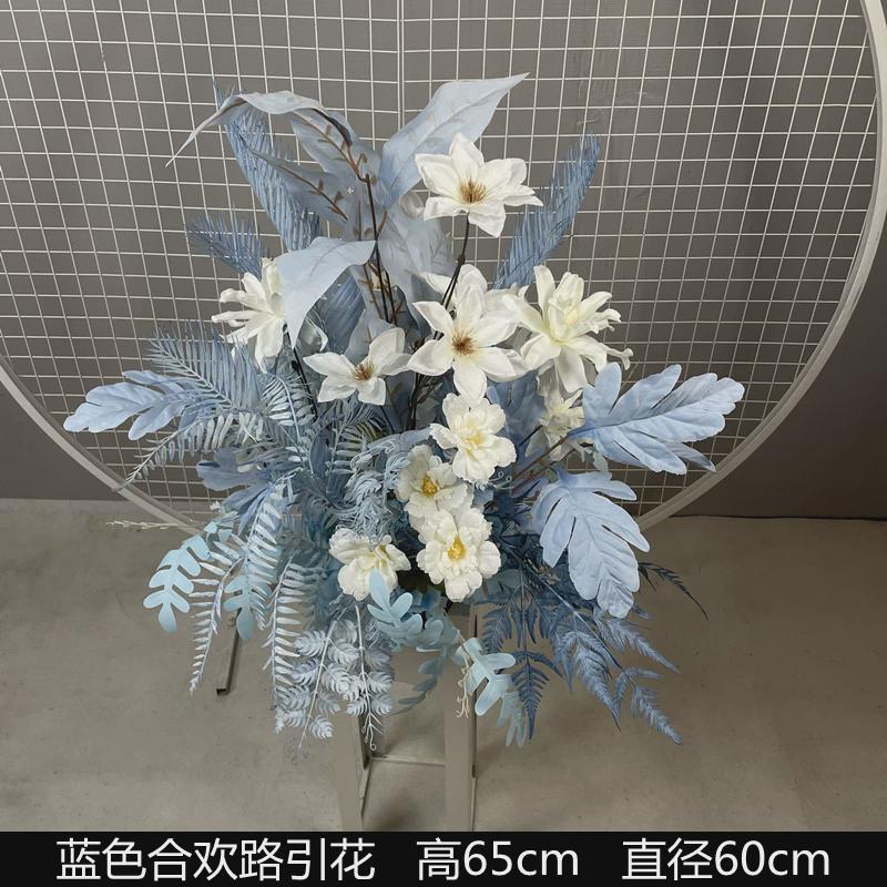 婚礼仿真路引花桌花婚庆道具布置t台舞台绢花婚礼堂成品花艺花球