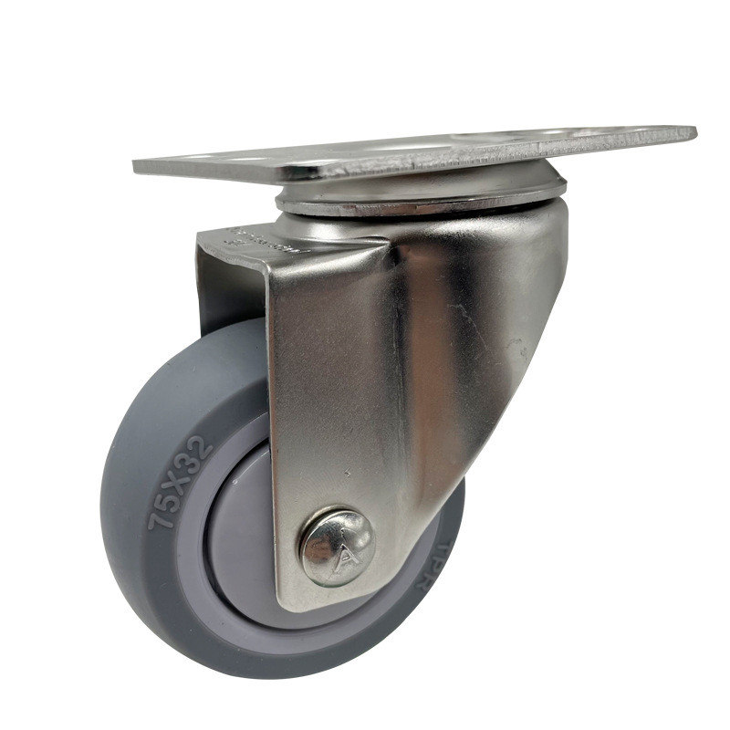 脚轮不锈钢2.5/3/4/5/6寸多规格不锈钢材质承重轮静音顺滑万向轮