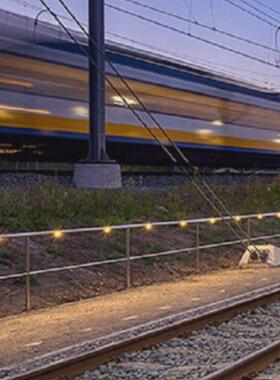 CNC精加工铝合金偏光LED栏杆扶手看台楼梯铁道护栏灯1W地脚灯12V